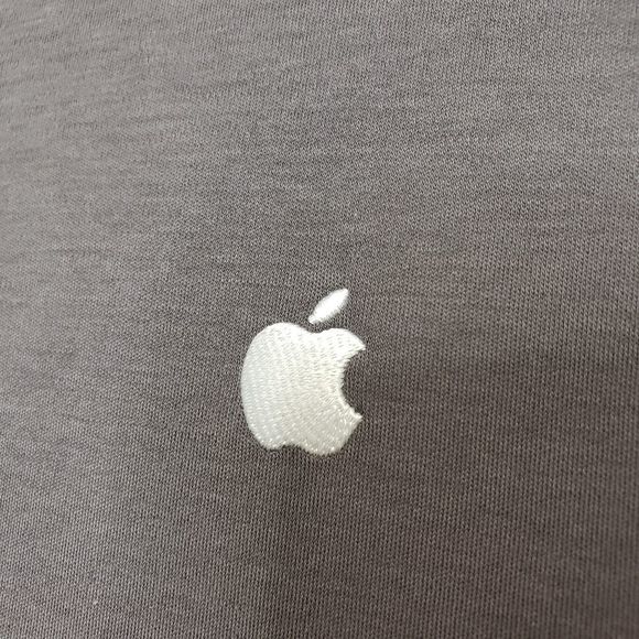 Apple Official Employee Gray and White Long Sleeve Tshirt Size XS - Picture 3 of 6